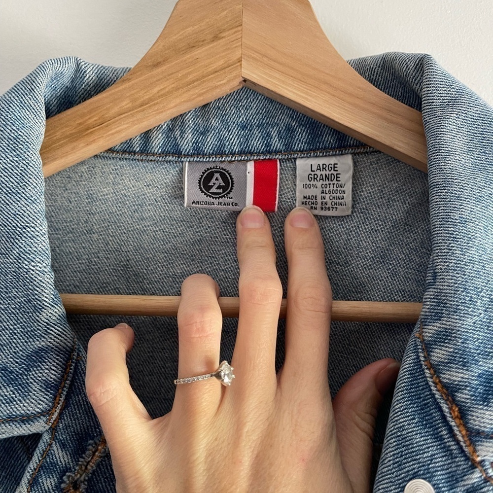 Vintage Arizona Jeans Denim Jean Jacket - L - Picture 2 of 3